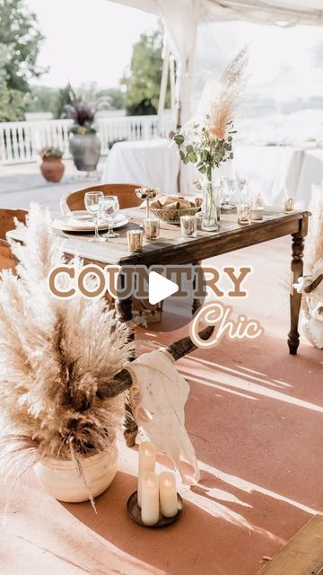 KS Designs + Rentals on Instagram: "COUNTRY CHIC ✨ DETAILS:  But first - follow @ksdesign_rentals for more wedding, bridal shower & bachelorette theme and decor ideas.  This theme is Perfect for all of our Montana Brides getting married 2024 or 2025.   Your wedding is YOUR special day. You deserve to create the look & aesthetic you want - if you’re getting Married in Montana we are here to help you do just that 🤍  *mood board for a country chic wedding, not our photos - just inspo!*  #montanaweddingvenues #bitterrootvalley #bitterrootmountains #montanalife #montanalifestyle #2024weddings #2024wedding #countrywedding #westernbride #decordesigner #weddingdecortips #countrychicwedding" Country Chic Bridal Shower Ideas, Country Bridal Shower Ideas, Country Chic Bridal Shower, Montana Bride, Montana Wedding Venues, Bachelorette Theme, Country Bridal Shower, Chic Bridal Showers, Bachelorette Themes