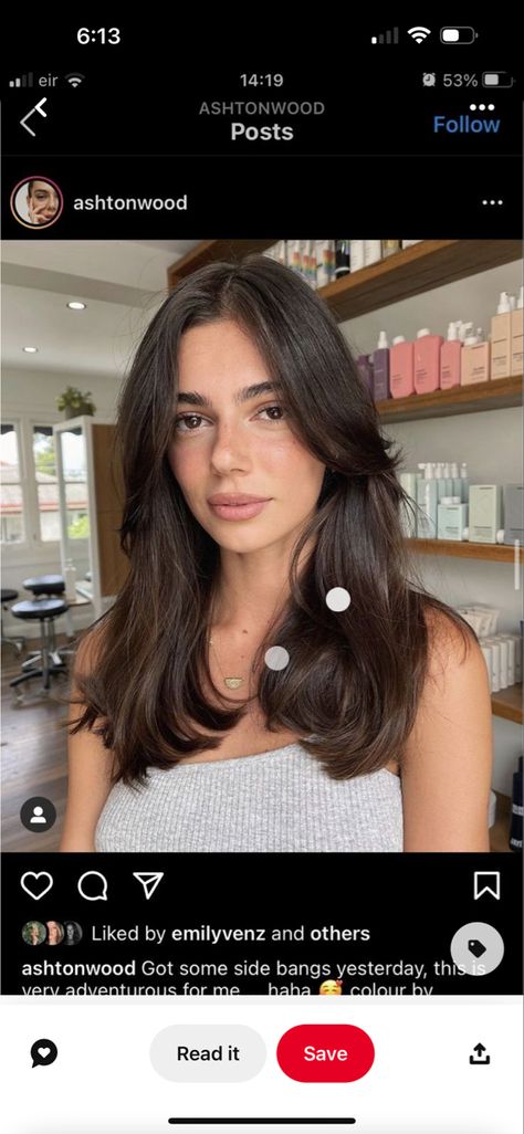 Layered Haircuts For Medium Hair, Brown Hair Inspo, Bangs With Medium Hair, Hairstyles For Layered Hair, Hair Stylies, Haircuts For Medium Hair, Haircuts Straight Hair, Haircuts For Long Hair, Medium Hair Cuts