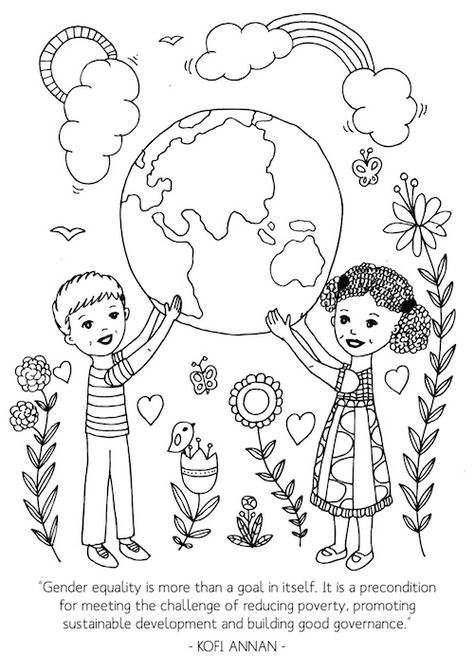 Free printable about the importance of gender equality to better the world on all scales International Day Ideas, International Women’s Day Activities, International Women's Day Activities For Kids, International Women's Day Activities, Amuse Journey, Children's Day Activities, Women History Month Activities, Free Colouring Pages, World Peace Day