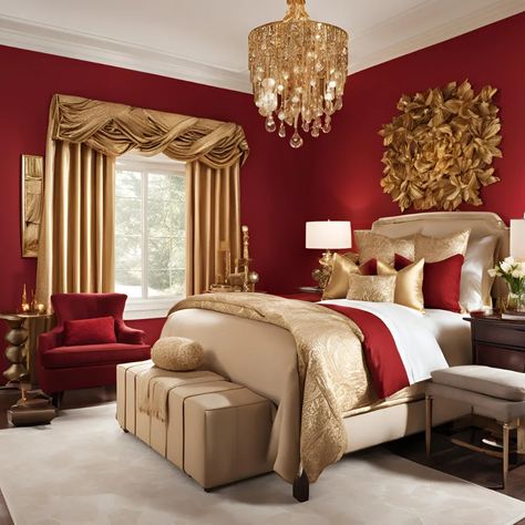 Gold Bedroom Ideas - Classic Bedroom Ideas Gold Bedroom Ideas for a Stylish Home Red Gold Bedroom, Bedroom Ideas Gold, Classic Bedroom Ideas, Purple And Gold Bedroom, Golden Bedroom, Gold Bedroom Ideas, Grey And Gold Bedroom, Blue And Gold Bedroom, Burgundy Walls