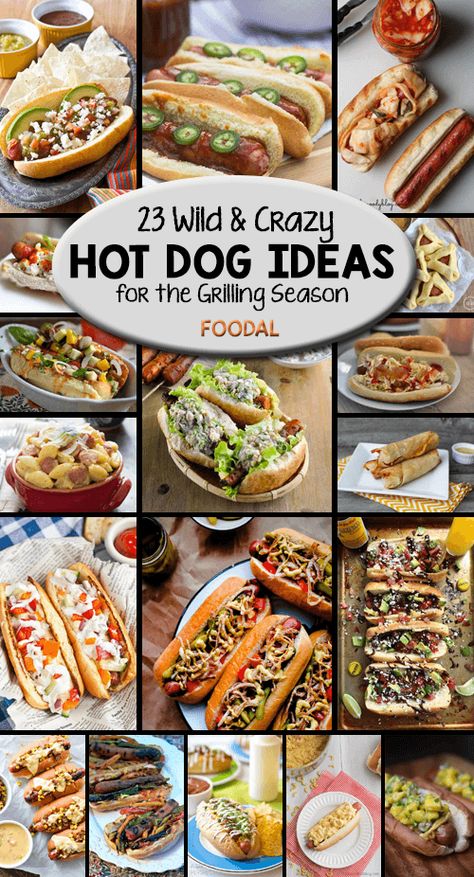 Hot Dog Bar, Hot Dog Ideas, Hot Dogs Recipes, Gourmet Hot Dogs, Hot Dog Toppings, Hot Dog Chili, Hot Dog Cart, Hot Dog Recipes, Cucumber Recipes