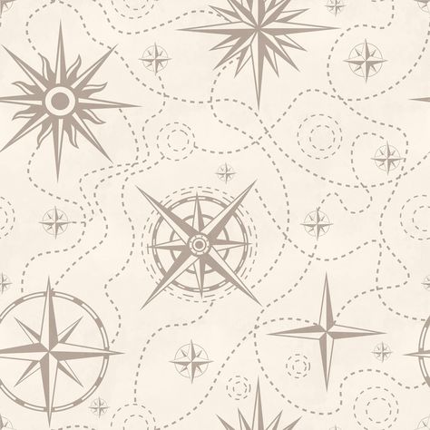 Nautical Prints Pattern, Nautical Design Ideas, Victorian Nautical Aesthetic, Maritime Wallpaper, Nautical Map Wallpaper, Nautical Graphics, Vintage Nautical Map, Nautical Motifs, Map Mural