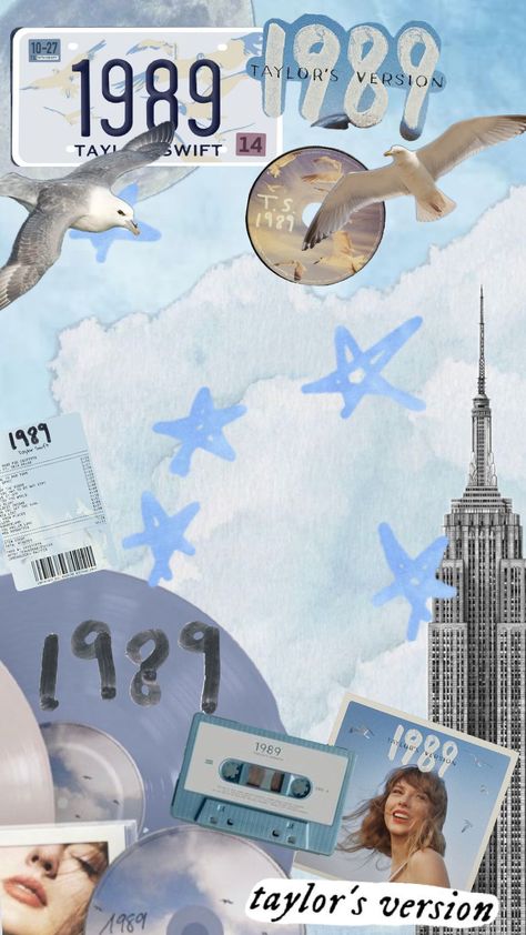 #TaylorSwift #1989 #Taylor'sVersion Banner Wisuda, Aesthetic Collages, 1989 Tv, Swift Wallpaper, Lavender Haze, Year Book, Taylor Swift 1989, Taylor Swift Album, Taylor Swift Wallpaper