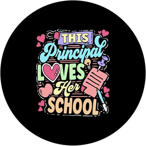 Are you a school principal or the school headmistress? If so, this "This Principal Loves Her School" design is just right for you. A cool graphic for Principal day.  This motif is perfect for head teachers, pre-k principals, elementary principals, and school headmasters of daycare, kindergarten, and high school. Suitable for girls and women. Principals Day, Elementary Principal, Head Teacher, Daycare School, School Principal, The School, School Design, For Girls, Love Her