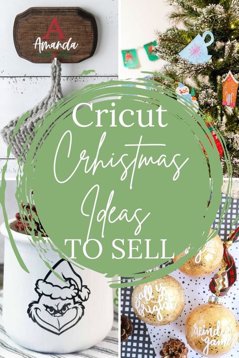 Cricut Christma Ideas to Sell Christmas Ideas To Sell, Craft Fair Ideas To Sell, Cricut Projects Christmas, Diy Christmas Crafts To Sell, Cricut Projects Easy, Ideas To Sell, Vinyle Cricut, Cricut Christmas Ideas, Christmas Crafts To Sell