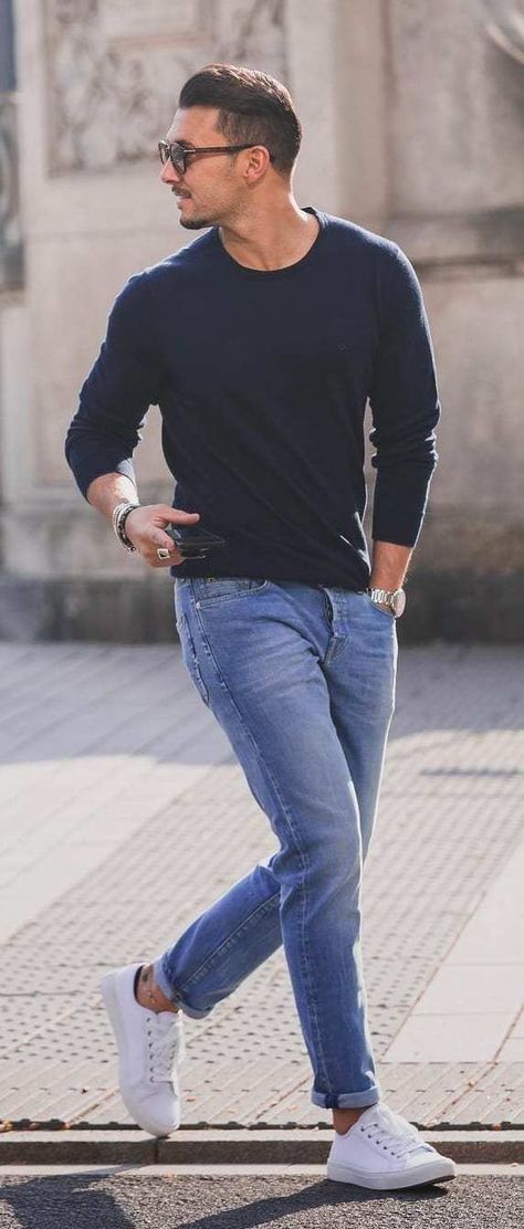 25 Cool Casual Outfit Ideas For Everyday Looks In 2020 Outfit Hombre Casual, Outfits For Teenage Guys, Stil Masculin, Minimalistic Outfits, Jaket Denim, Doc Martens Outfit, Simple Casual Outfits, Herren Style, Mens Casual Outfits Summer