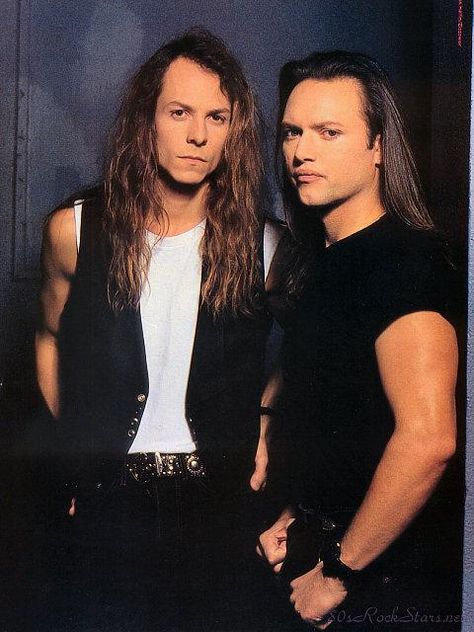 Chris and Geoff -- the magic behind Queensryche. Chris Degarmo, Geoff Tate, Metal Heads, 80s Hair Bands, Heavy Rock, Soundtrack To My Life, Cover Band, Glam Metal, Concert Band