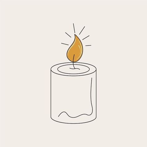 Candle Line Drawing, Candle Line Art, September List, Hand Holding Candle, Candle Doodle, Candle Icon, Candle Vector, Alchemy Magic, Candle Graphic