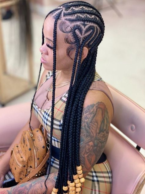 Big Box Braids Hairstyles, Feed In Braids Hairstyles, Goddess Braids Hairstyles, African Hair Braiding Styles, Cute Braided Hairstyles, Braids Hairstyles Pictures, Braided Cornrow Hairstyles, Quick Braided Hairstyles, Protective Hairstyles Braids