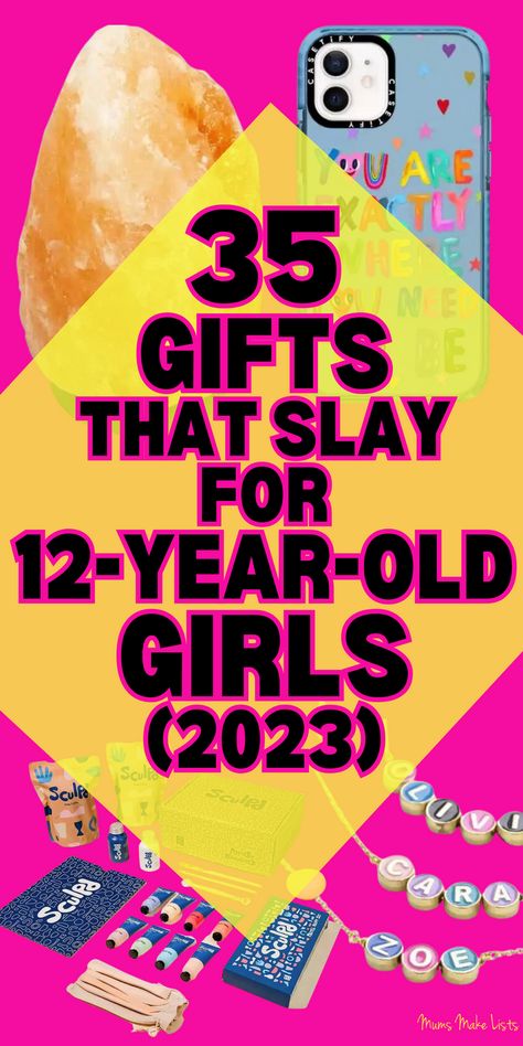 12-year-old girls can be really hard to buy gifts for, they are still tweens and still kids at heart, but they are also fast approaching the teen years, and their interests are more grown-up than ever. So if you are stuck for gift ideas for your daughter or granddaughter's 12th birthday or Christmas, use this list of the best gift ideas for 12-year-olds; it's a curation of gifts put together by the mum of a 12-year-old girl whose own daughter loves all the gift suggestions, your 12-year-old love 12 Year Birthday Gift Ideas, Christmas Ideas For 11 Year Girl, Christmas Gifts For 12 Year Girl, 12 Year Girl Gift Ideas, Things To Get A 12 Yo For Her Birthday, Birthday Gift Ideas For 12 Year Girl, Birthday Gifts For 12 Year Girl, Gift Ideas For 10 Year Girl, Birthday Ideas For 12 Year Girl