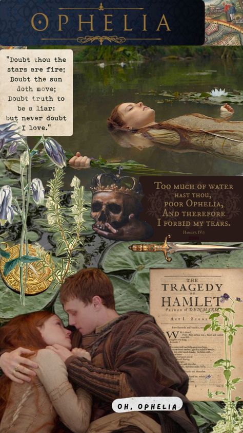 ophelia my beauty🤍 #hamlet #hamletophelia #ophelia #opheliaaesthetic Hamlet And Ophelia Aesthetic, Ophelia Painting Wallpaper, Ophelia Hamlet Aesthetic, Aesthetic Shakespeare, Ophelia Movie, Ophelia Shakespeare, Ophelia Aesthetic, Hamlet Ophelia, Ophelia Hamlet