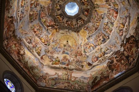 Florence, Italy - 21 Nov, 2022: \'The Last Judgement\' painting on the ceiling of the Duomo, Florence stock images The Last Judgement, Filippo Brunelleschi, Duomo Florence, Vector Technology, Photo Of The Day, Painted Ceiling, The Ceiling, June 21, Florence Italy