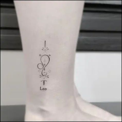 Leo Tattoo Designs For Women Zodiac, Leo Rising Tattoo, Feminine Leo Tattoos, Tattoo For Leo, Leo Tattoo For Women Zodiac, Leo Star Sign Tattoo, Leo Inspired Tattoos, Leo Tattoo For Women, Leo Tattoo Ideas