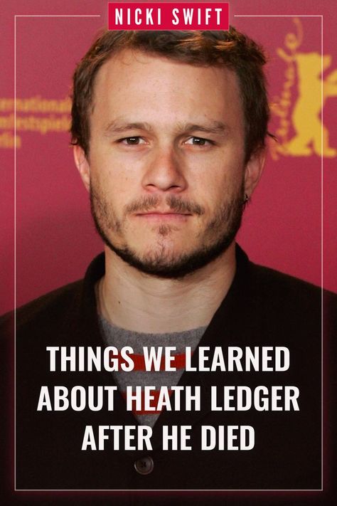 In the tabloid frenzy that followed the shocking news, there were things we learned about Heath Ledger after he died that only added to the tragedy, and the mystery, of the beloved actor and his untimely end. #HeathLedger #Actors Heath Ledger Died, Shocking News, Heath Ledger, Swift, Actors, Celebrities