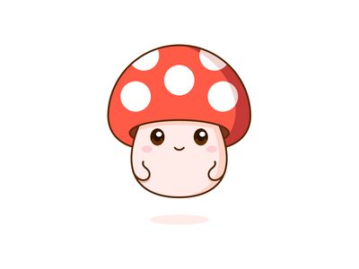 Mushroom Design Drawing, Jamur Art, Mushroom Art Simple, Cute Mushroom Doodle, Mushroom Character Design, Chibi Mushroom, Anime Sketch Easy, Doodle Mushroom, Cute Mushroom Drawing