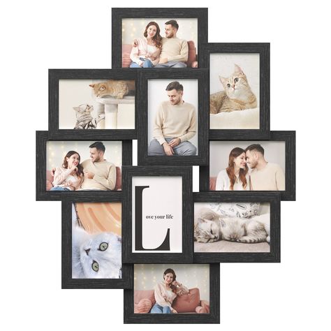 Collage For Wall, Picture Frames Collage, Frames Collage, Collage Des Photos, Collage Foto, Family Picture Frames, Collage Mural, Collage Frame, 4x6 Picture Frames