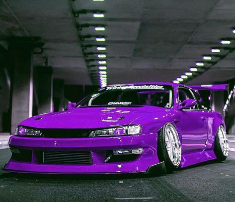 Purple Cars, Nissan S14, Skyline Gtr R34, R34 Gtr, Purple Car, Nissan Gtr R35, Gtr R34, Stance Cars, Best Jdm Cars