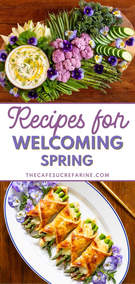 Luncheon Menu, Spring Appetizers, Healthy Spring Recipes, Spring Recipes Dinner, Spring Lunch, Easter Appetizers, Spring Dishes, Spring Recipe, Spring Menu