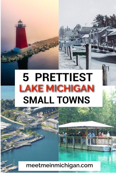 Places To Visit In Michigan, Michigan Beach Towns, Small Towns Usa, Michigan Road Trip, Michigan Vacations, Michigan Beaches, Midwest Travel, Usa Travel Guide, Michigan Travel