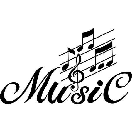 Music Logo 🎼 Music Notes Decorations, Music Title, Music Notes Drawing, Music Silhouette, Cartoon Wall Painting, Music Furniture, Music Tattoo Sleeves, Music Notes Art, Music Designs