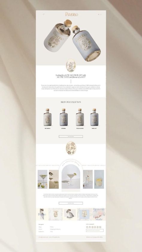 Shopify website - Paradiso Gin | e-commerce website | Designed by Betty #webdesign #shop… in 2022 | Email design inspiration, Email newsletter design, Email template design Vintage Skincare, Webpage Design Layout, Corporate Website Design, Newsletter Layout, Hairstyle Girl, Email Template Design, Logo Banner, Email Design Inspiration, Email Newsletter Design