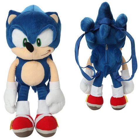 Sonic The Hedgehog Plush, Silver Sonic, Hedgehog Plush, Nerf Mod, Doll Backpack, Plush Bags, Plush Backpack, Aang, The Hedgehog