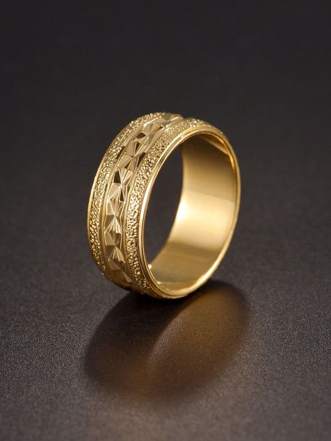 Rings For Men Stone, Gold Band Ring For Men, Wedding Ring For Men Gold, Men's Gold Rings, Men’s Gold Ring Designs, Wedding Rings Men Gold, Male Rings Gold, Ring Men Gold Jewelry, Men’s Gold Jewelry