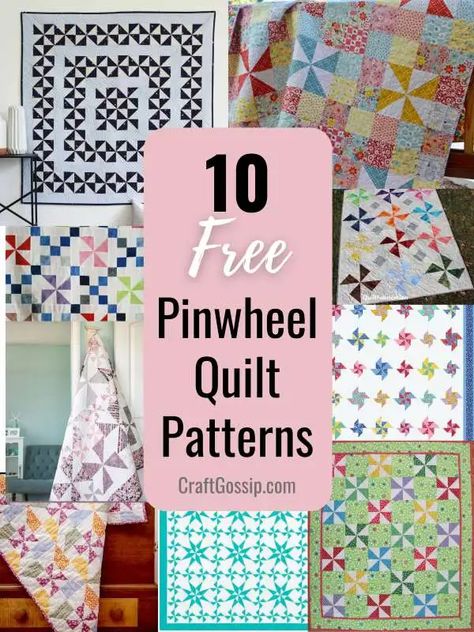 10 Pinwheel Quilt Patterns – Quilting Quilts With Pinwheels, Pinwheel Baby Quilt Pattern Free, Pin Wheel Quilts, Double Pinwheel Quilt Block Free Pattern, Pin Wheel Quilt Patterns Free, Pinwheel Quilts Ideas, Pinwheel Quilt Block Pattern, Pinwheel Quilt Patterns, Pinwheel Quilts