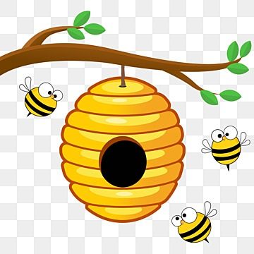 Beehive Cartoon, Honeycomb Clipart, Honeycomb Vector, Beehive Clipart, Honey Bee Pictures, Honey Bee Clipart, Bee Vector, Bee Nest, World Bee Day