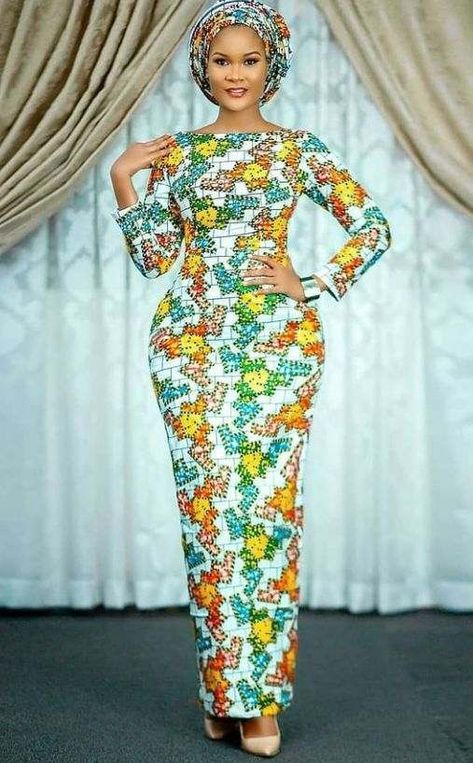 50 Latest African Wedding Dresses for Guests 2022-2023 - Claraito's Blog Ankara Straight Dress Styles, Straight Dress Styles, Dress Styles For Ladies, Ankara Dress Styles, Latest Ankara, African Dresses Modern, Ankara Gown Styles, African Wear Dresses, African Maxi Dresses