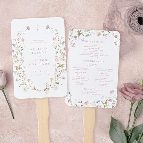 $20.99 | Elegant Wildflower Rustic Boho Wedding Program #watercolor flower botanical greenery, simple delicate wildflower bloom, summer country garden wedding, modern spring rustic boho wedding, elegant floral fall wedding, romantic vintage winter wedding, colorful wild flower blossom, custom wedding couple monogram, soft dusty blue blush pink, pastel beige olive green Dusty Blue Wedding Ceremony, Blue Wedding Ceremony, Boho Wedding Program, Couple Monogram, Pastel Palettes, Wreath Frames, Couples Monogram, Rustic Modern Wedding, Wildflower Wreath