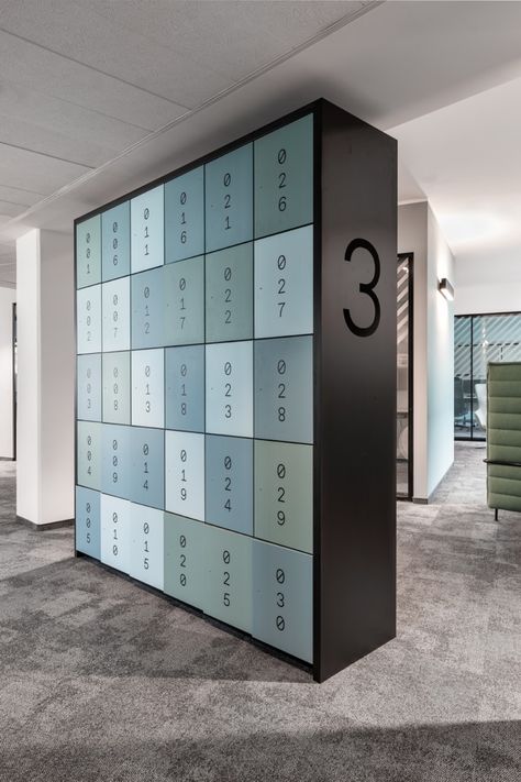 Locker Designs, Office Lockers, Smart Office, Open Office, Office Snapshots, Wayfinding Signage, Gym Design, Retail Design Blog, Dusseldorf