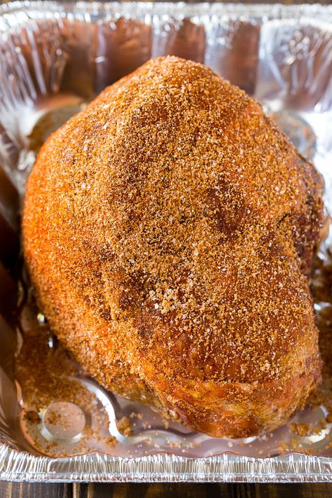 Ham Glaze For Smoker, Ham On The Smoker Recipe, Treager Smoked Ham Recipes, Trager Smoked Ham Recipes, Ham In Smoker Recipe, Brown Sugar Rub For Ham, Smoked Ham Pellet Grill, Smoked Ham Pitboss, Glaze For Smoked Ham Recipe