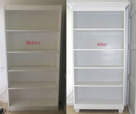 Laminate Bookcase Makeover, Bookshelves Makeover, Cheap Bookcase Makeover, Bookshelf Upcycle, Upcycle Bookcase, Diy Bookcase Makeover, Bookcase Redo, Cheap Bookcase, Cheap Bookshelves