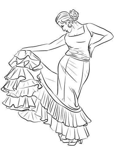 Hello everyone, I am Omi. I am professional graphic designer. I will draw beautiful coloring book page for kids. If you like my work, please contact me. Thank you Ballerina Art Paintings, Dance Coloring Pages, Dancer Drawing, Books Photography, Spanish Dancer, Dancing Drawings, Coloring Pages Inspirational, Free Adult Coloring Pages, Flamenco Dancers