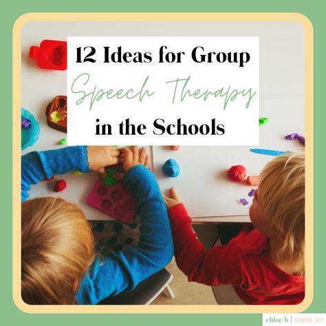 It can be difficult to come up with ideas for therapy groups in the middle of your speech therapy group sessions. So here are.. Slp Elementary Speech Therapy, Group Speech Therapy, Group Speech Therapy Activities, School Group Activities, Basic Concepts Speech Therapy, Group Therapy Activities, School Speech Therapy, Speech Therapy Games, Articulation Therapy