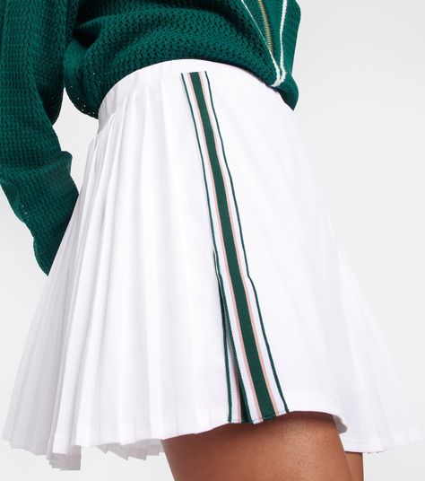 Neyland High Rise Jersey Skort in White - Varley | Mytheresa Wimbledon Outfit, Common Courtesy, Bougie Outfits, Cute Golf Outfit, Skort Style, Tennis Clothing, Tennis Outfits, Tennis Outfit Women, Tennis Outfit