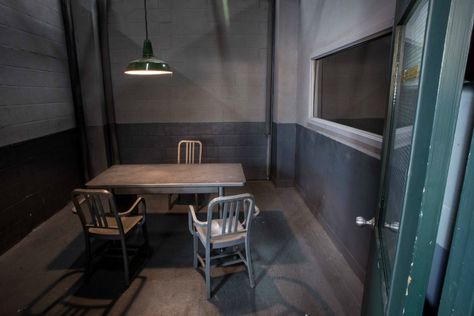 Police Interrogation room Wammy's House, Detective Aesthetic, Book Aesthetic, Gotham, Winchester, Detective, North Carolina, We Heart It, Mindfulness