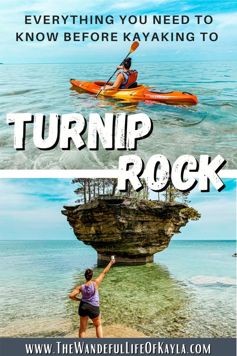 Turnip Rock Michigan, Port Austin Michigan, Lake Huron Michigan, Michigan Bucket List, Port Huron Michigan, Port Austin, Michigan Adventures, Perfect Summer Day, Michigan Road Trip