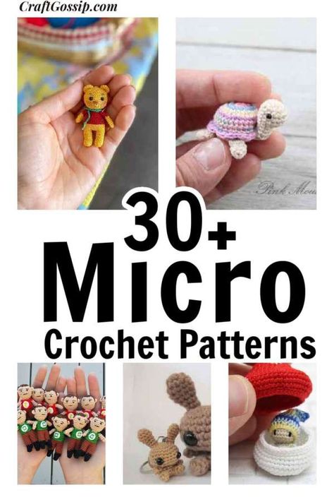 Minigurumi Free Pattern, How To Micro Crochet, Crochet Mini Toys, Micro Amigurumi Free Pattern, Crochet Miniatures Pattern Free, Free Micro Crochet Patterns, Miniature Crochet Patterns Free, Microcrochet Patterns Free, Crochet Mini Amigurumi Free Pattern