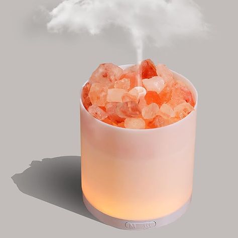 Amazon.com: Coozment 2-in-1 Himalayan Salt Lamp & Ultrasonic Essential Oil Diffuser, Salt Lamp Diffuser,Humidification,Aromatherapy,USB Interface,7 Color Lights& Waterless Auto-Off.… : Tools & Home Improvement Ceramic Oil Diffuser, Relaxing Home Decor, Essential Oil Diffuser Humidifier, Rock Lamp, Flower Diffuser, Salt Rock Lamp, Salt Stone, Color Lights, Humidifier Essential Oils