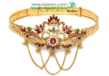 Totaram Jewelers: Buy Indian Gold jewelry & 18K Diamond jewelry: Arm Vanki Armlet Gold, Vanki Designs Jewellery, Gold Arm Cuff, Indian Gold Jewelry, Gold Pendent, New Gold Jewellery Designs, 22k Gold Jewelry, Gold Jewelry Stores, Gold Bride Jewelry