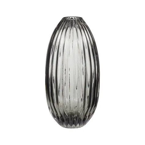 Trouva: Smoked Grey Glass Vase Spiegel Design, Grand Vase, Striped Art, Elegant Vases, Nordic Minimalism, Glass Flower Vases, Art Deco Stil, Grey Glass, Single Flower