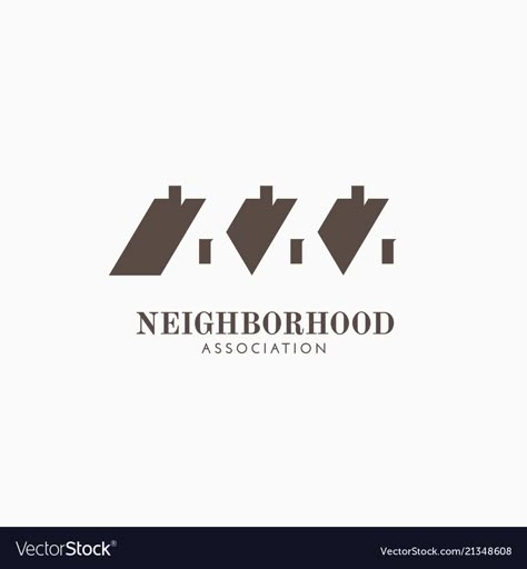 Neighborhood Logo Design, House Logo Design Ideas, Neighborhood Branding, Housing Logo, Neighborhood Logo, Village Logo, Neighborhood Signs, Association Logo, Neighborhood Association