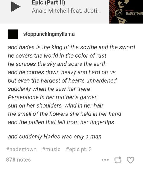 Story Of Hades And Persephone, Hades Headcanon, Hades Poem, Hades Hadestown, Hades Poetry, Hades And Persephone Aesthetic, Mythology Poetry, Greek Mythology Humor, Hades And Persephone