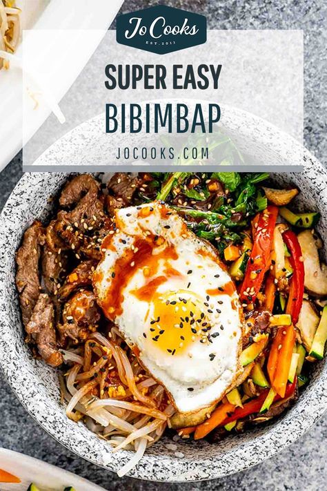 Korean Buddha Bowl, Korean Rice Bowl Bibimbap Recipe, Korean Rice Recipes, Korean Bowl Recipe, Chicken Bibimbap Recipe, Bibimbap Recipe Easy, Korean Rice Bowl Recipe, Korean Bowls, Korean Fried Rice