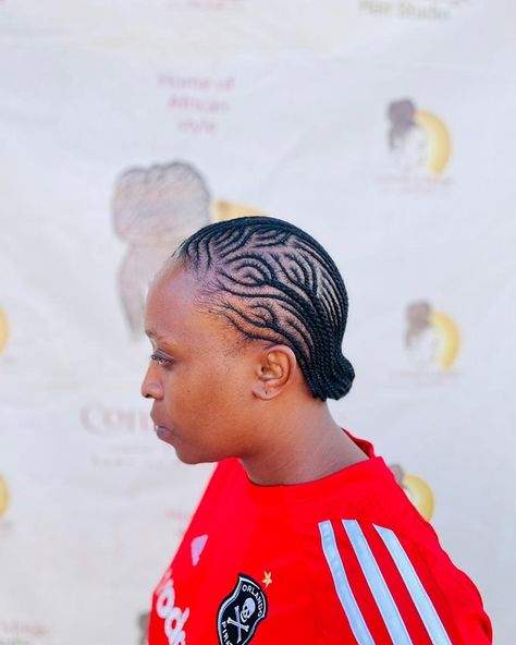 Moropotso Hairstyles, Conrows Lines And Braids Natural Hair, Allbackhair Natural Hair, Free Hand Hairstyles For Black Women, Free Hand Hairstyles For Kids, Snoopy Hairstyles For Black Women, Free Hand Cornrows For Black Hair, Free Hand Hairstyles Natural Hair, Freehand Cornrows