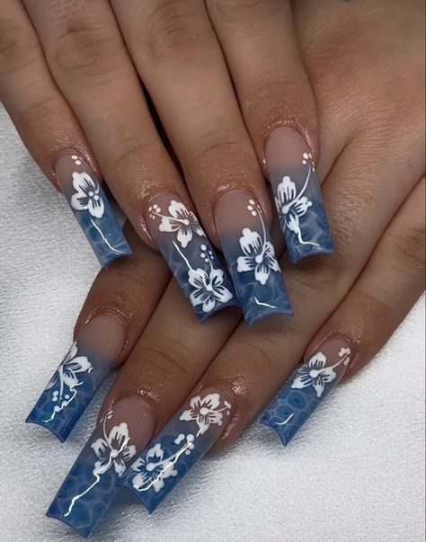 • . n a i l s . • insta pin #nails #longnails #shortnails #squarenails #nailtech #baddie #instagram #girlynails #prettynails #prettycolors #manicure #mani #nailart #pinknails #glitternails #sparklenails #springtime #hellospring #pastels #springnails #may #summer #summertime #warmweather #colorednails #newnails #freshset Lily Nails, Baby Blue Nails, Wow Nails, Blue Acrylic Nails, Colored Acrylic Nails, Girly Acrylic Nails, Summery Nails, Cute Acrylic Nail Designs, Unique Acrylic Nails