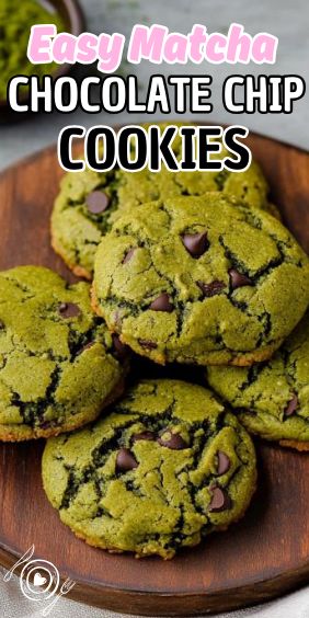 Easy Matcha Chocolate Chip Cookies Matcha Chocolate Chip Cookies, Matcha Cookies Recipe, Carrot Cake Cheesecake Recipe, Peach Pound Cakes, Matcha Cookies, Matcha Chocolate, Classic Cookies Recipes, Easy Carrot Cake, Carrot Cake Cheesecake