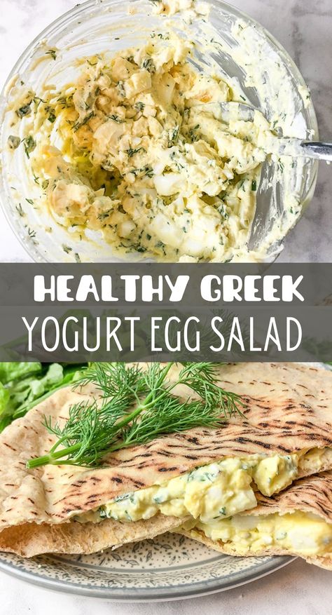 Healthy Egg Salad With Greek Yogurt, Egg White Egg Salad, 21 Day Fix Egg Salad, Macro Friendly Egg Salad, Mediterranean Egg Salad, Egg Salad With Greek Yogurt, Ww Egg Salad, Egg Salad Recipe With Greek Yogurt, Low Fat Egg Salad